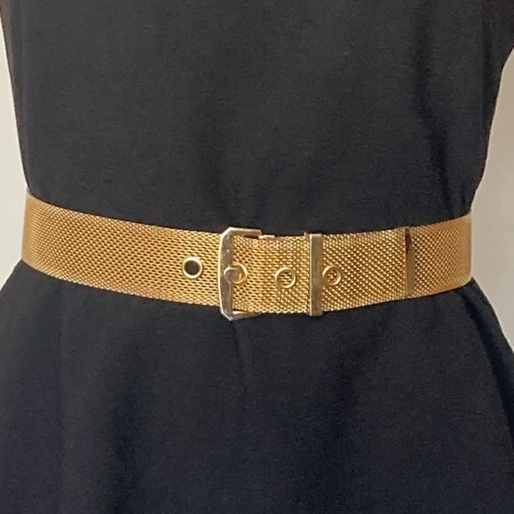 Vintage gold metal belt